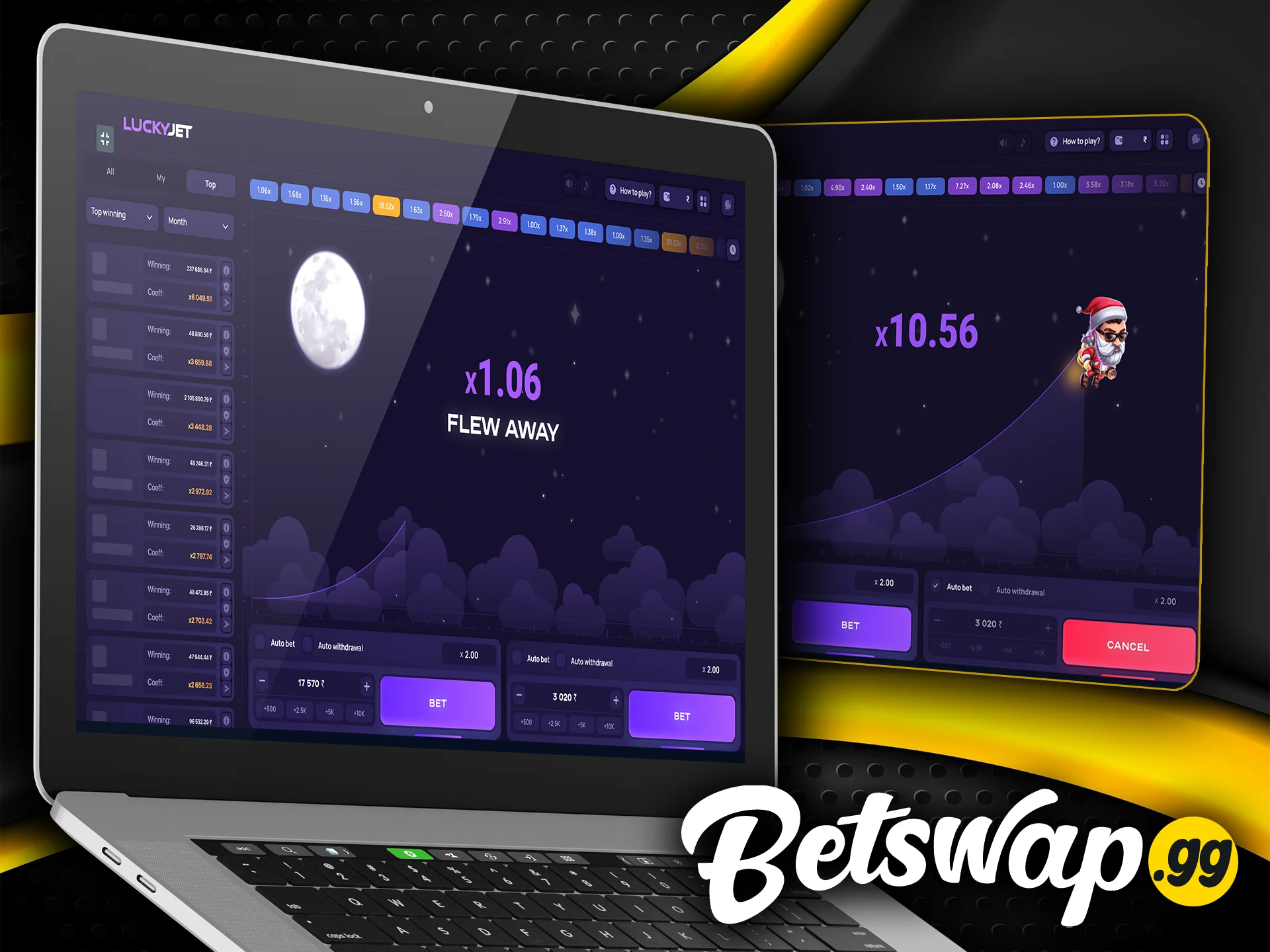 You can play Lucky Jet without any discomfort on any smartphone model at Betswap.